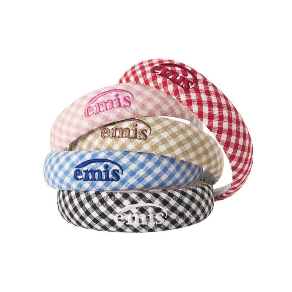 (พร้อมส่ง 🇰🇷) ที่คาดผม EMIS - GINGHAM CHECK HAIRBAND ♡ ลายตาราง/ลายสก๊อต คอลใหม่ SS2024
