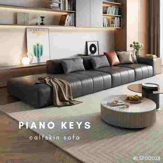 PIANO KEYS CALFSKIN SOFA