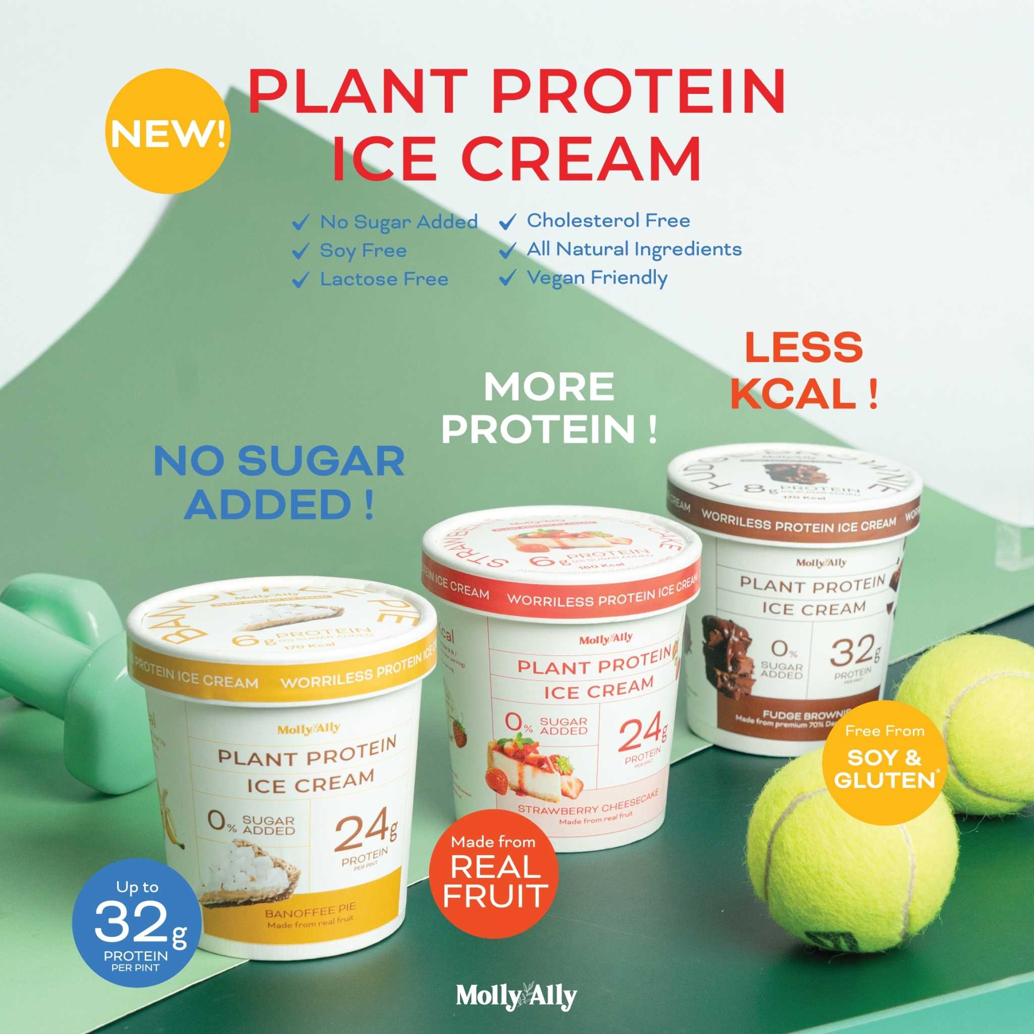 (320g x 3 Pints) Plant Protein Ice cream BOXSET