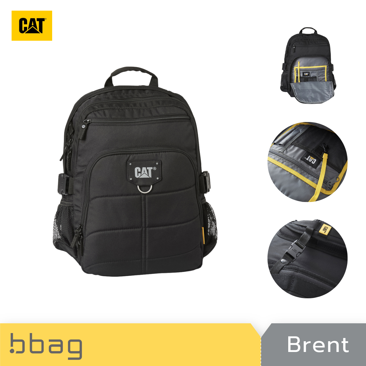 กระเป๋าเป้สะพายหลัง ใส่ Laptop 15.6 นิ้ว Caterpillar : รุ่นเบรนท์ (Brent) 83435