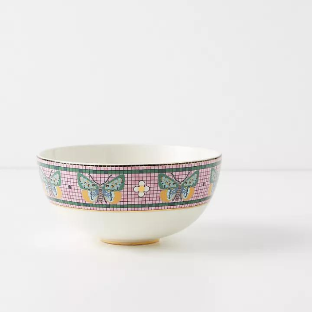(Pre-order) Bistro Garden Tile Bowl // ผีเสื้อ