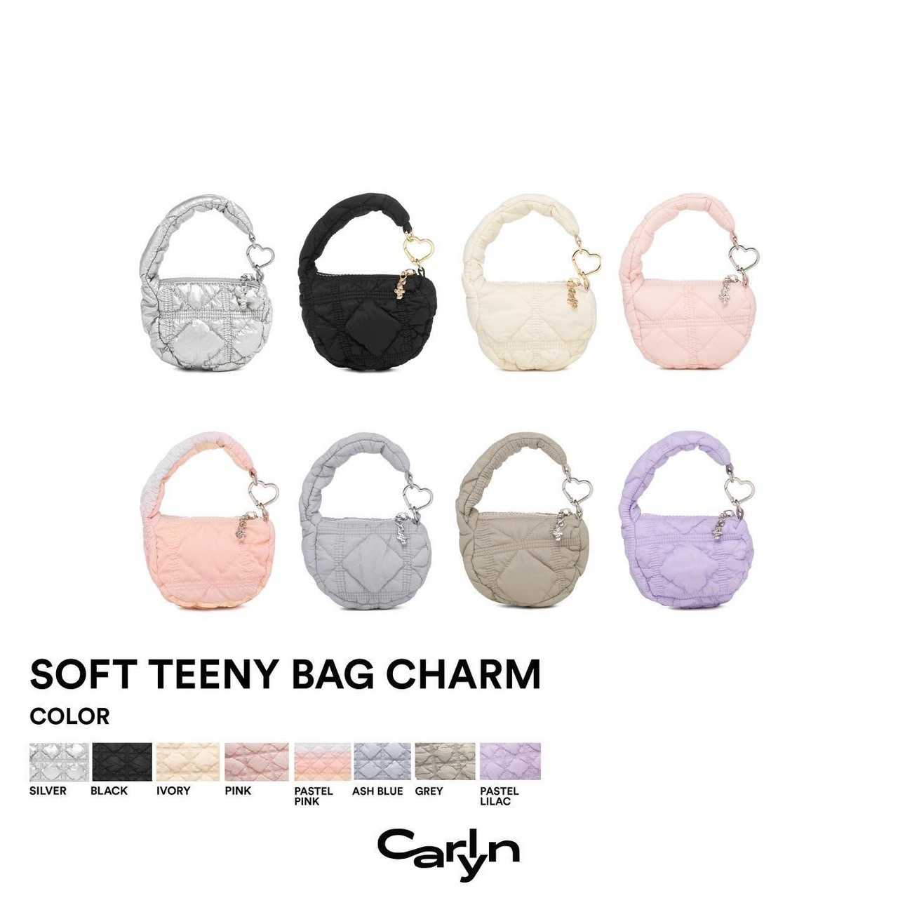 🔥 พรีออเดอร์ 2-3 weeks 🔥  Carlyn Soft Teeny Bag Charm 8colors_J74101010