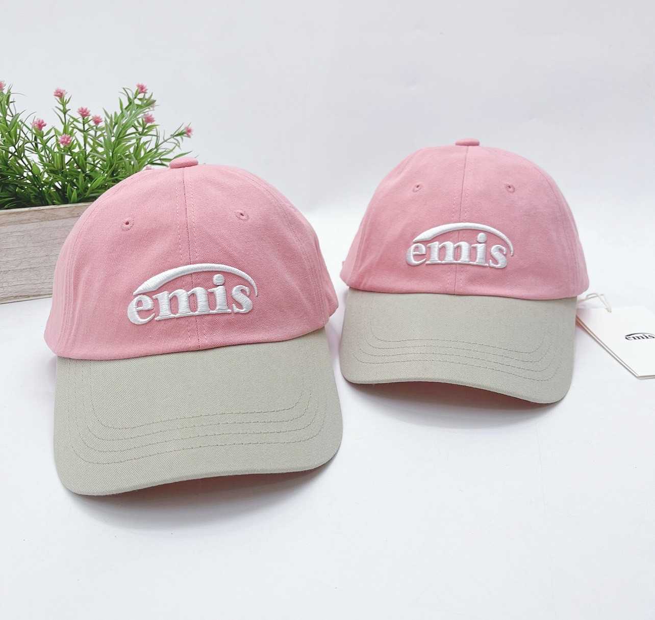 Emis Two Tone Ball Cap (Pink/Beige)