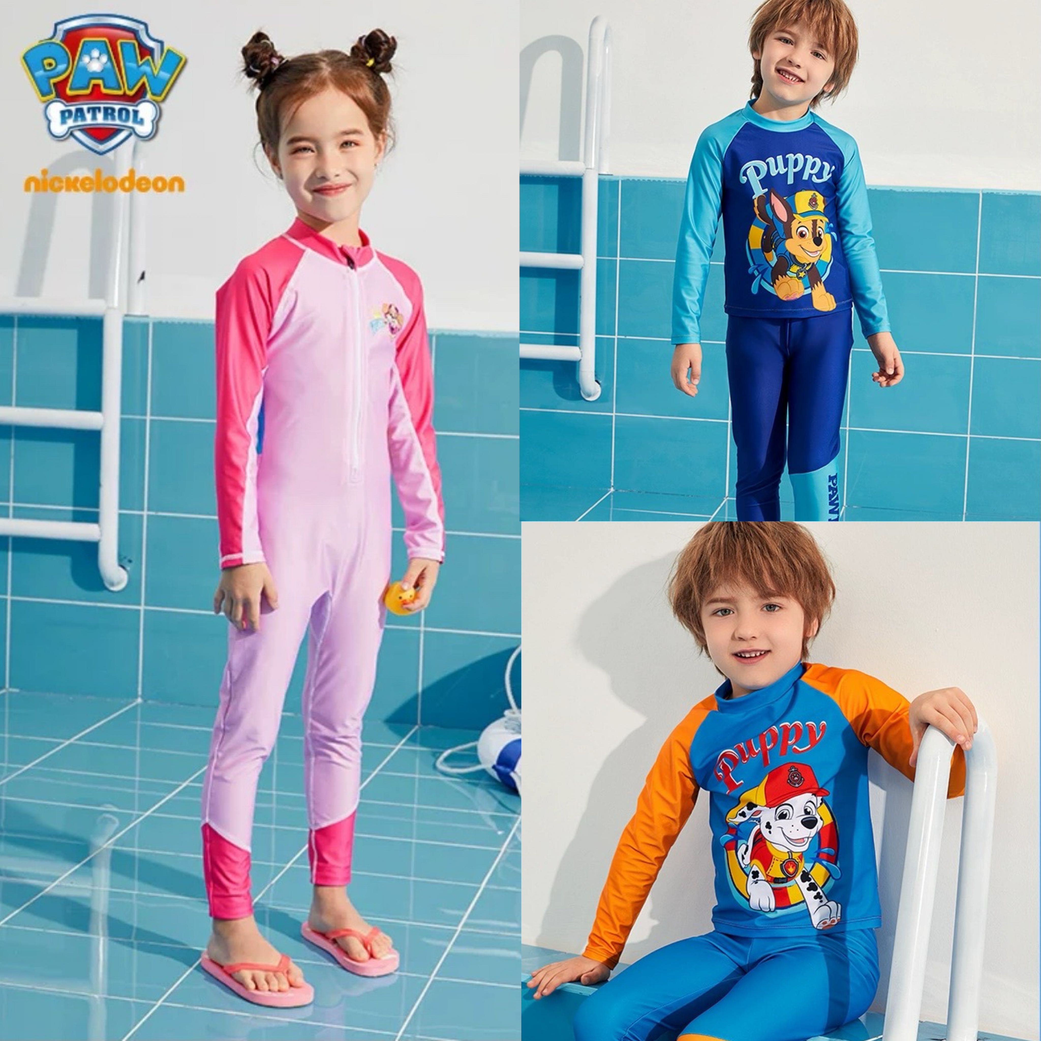 Preorder12-18วัน - ลิขสิทธิ์แท้ ชุดว่ายน้ำPaw Patrol /Sz85-140