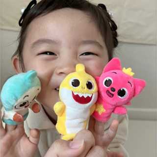 🇰🇷พร้อมส่ง : ตุ๊กตานิ้วมือ pinkfong Baby sharkของแท้ พร้อมฉากเล่านิทาน