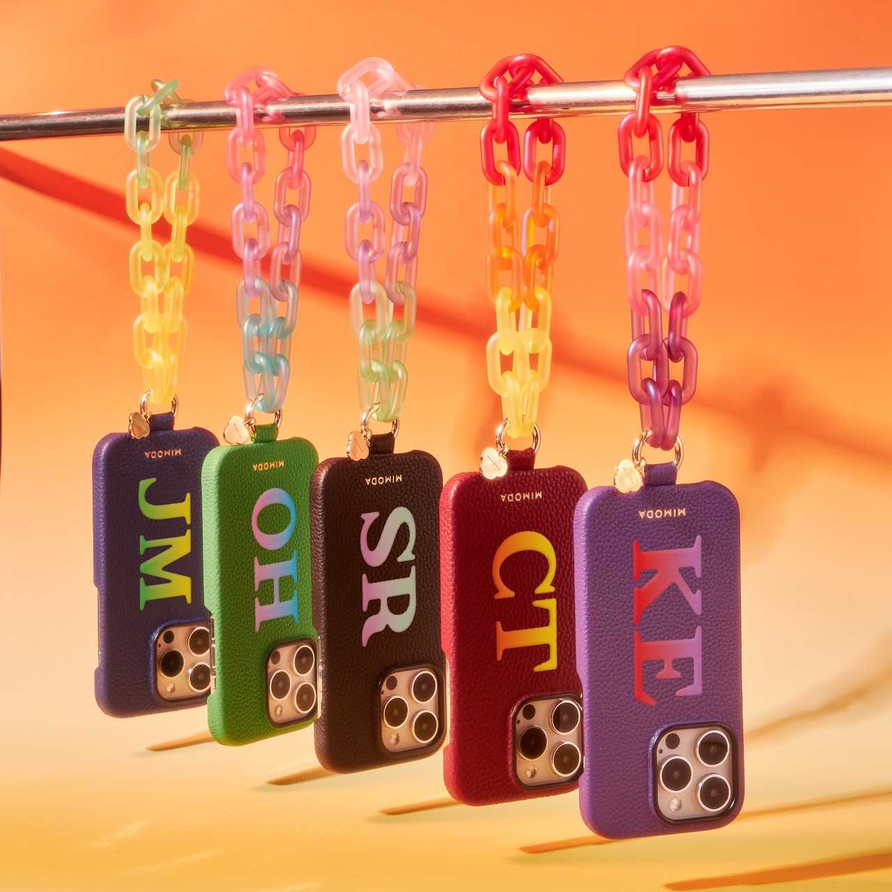 Classic Gradient Personalize Leather Phone Case (IP 13 & 12 Series)