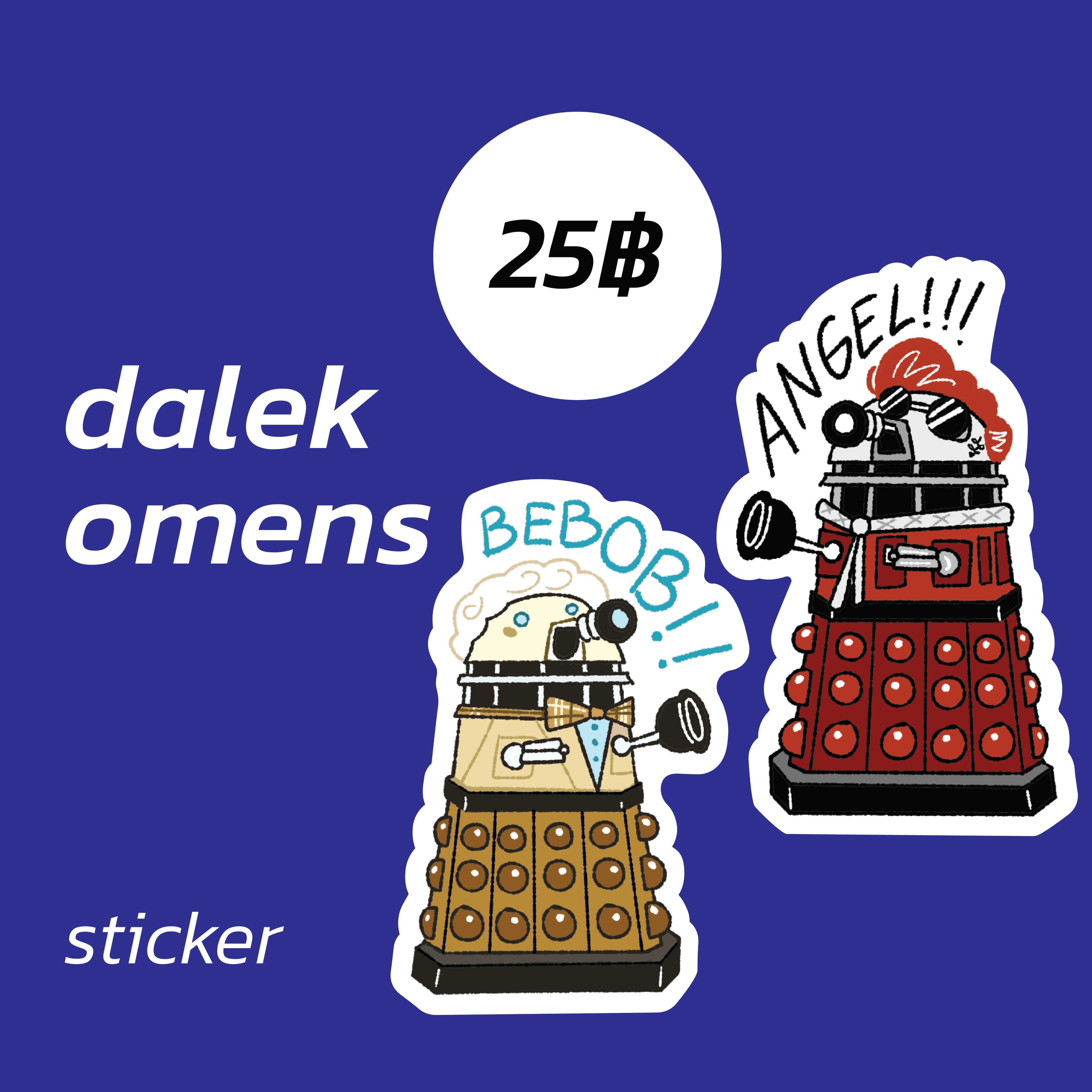 dalek omens sticker