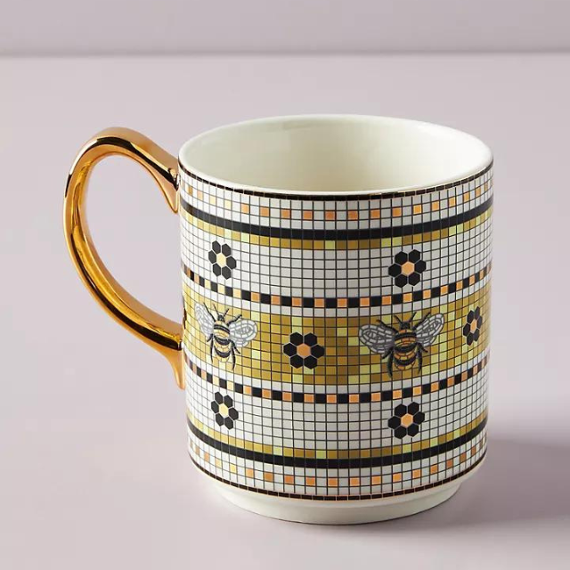 Bistro Garden Tile Mug // มัคผึ้ง