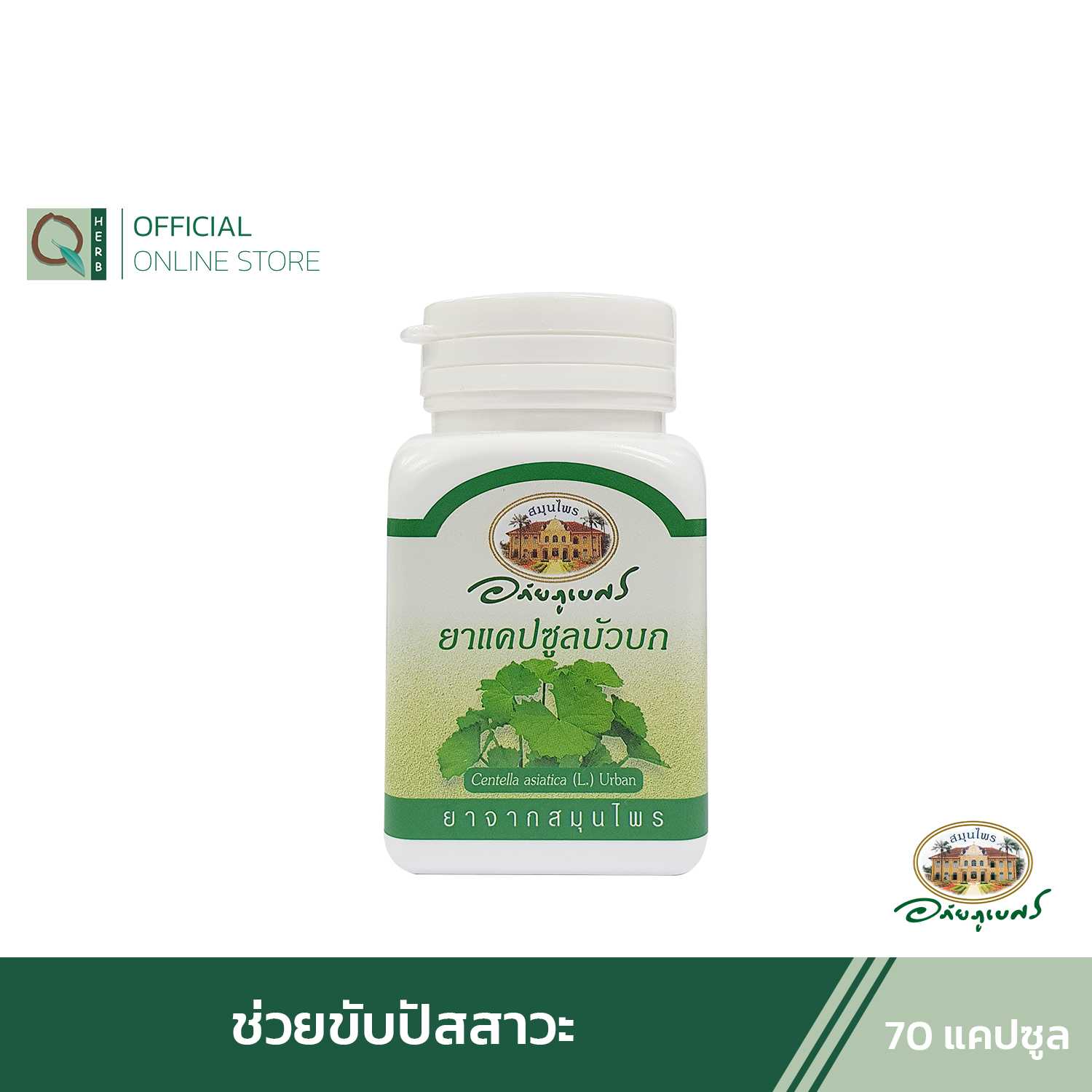 อภัยภูเบศร บัวบก 70 แคปซูล