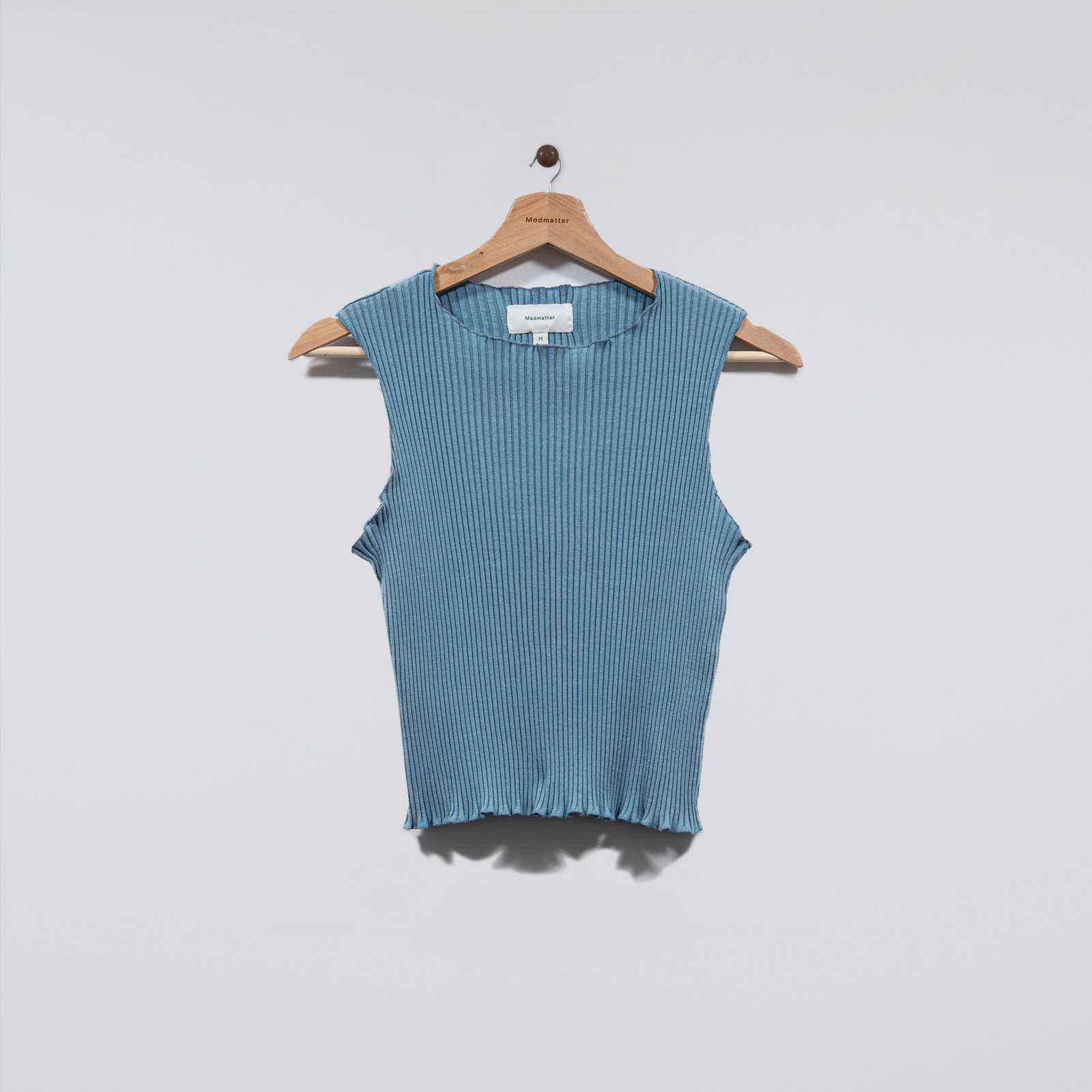 Rib Tank Top Blue