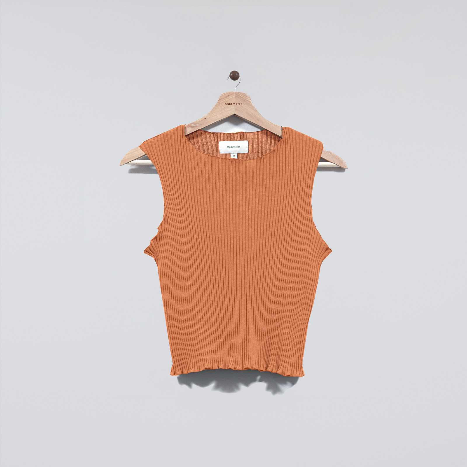Rib Tank Top Orange