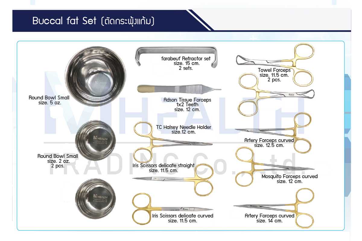 Buccal Fat Set เซทตัดกระพุ้งแก้ม