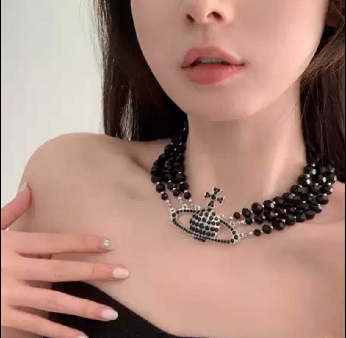 New Vivienne Westwood MESSALINE THREE ROW CHOKER   chain length 38cm 