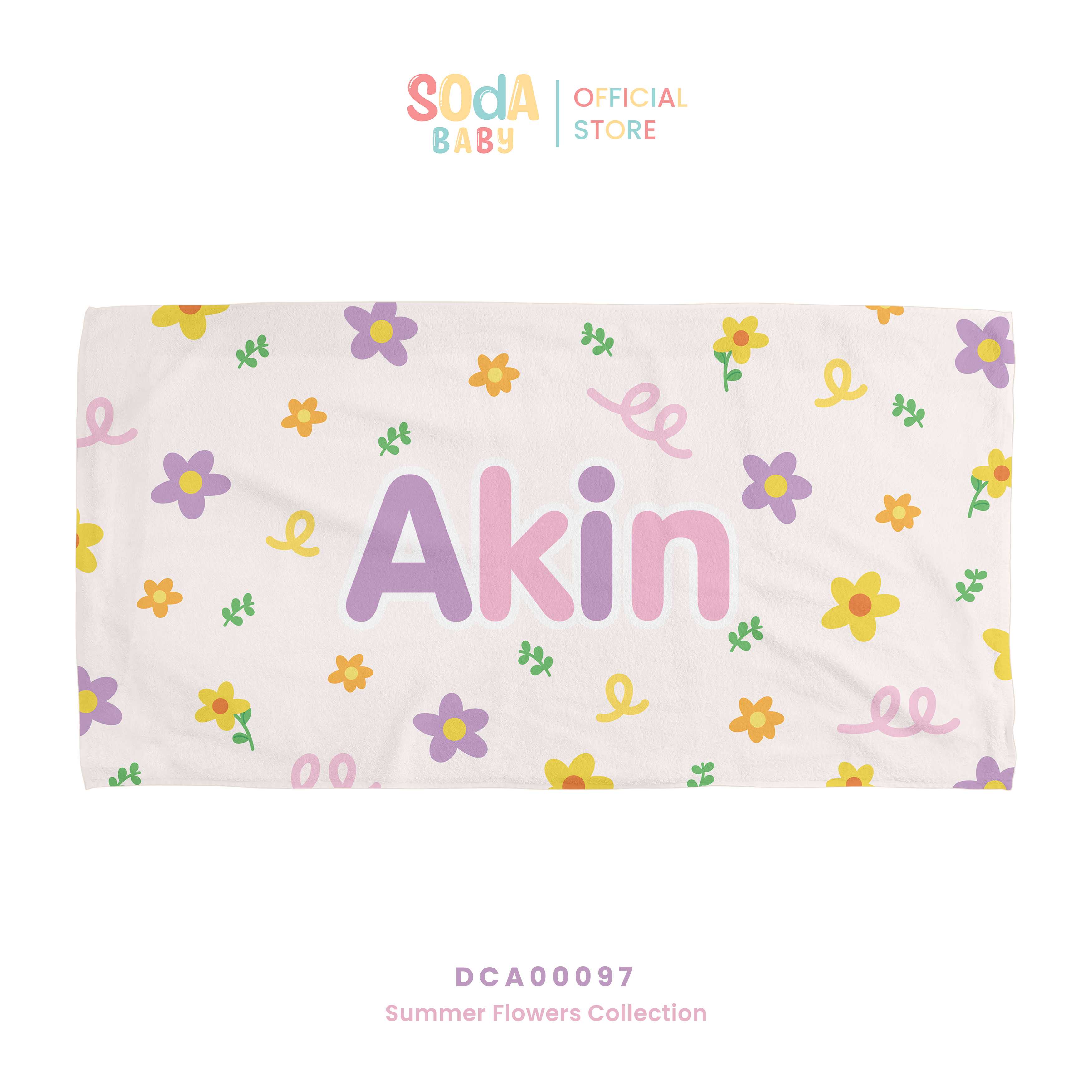 ผ้าเช็ดตัวเด็ก ลาย Flower garden รหัส DCA00097 🌼🌸 #SummerFlowers #SOdAbaby