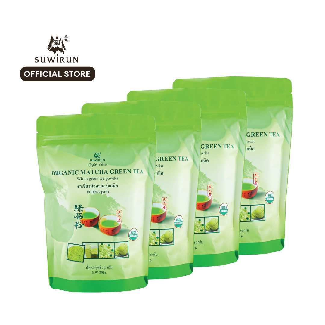 ชาเขียวมัจฉะออร์แกนิค (ชาเขียววิรุฬห์) - Wirun Green Tea Powder - 1kg