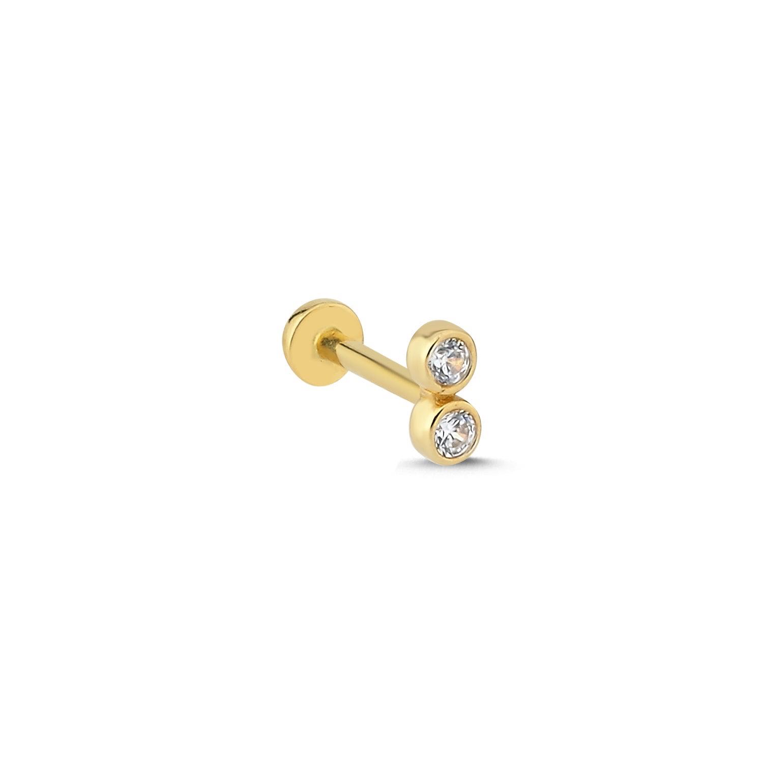 PIERCING EARRING - Diamond Duo