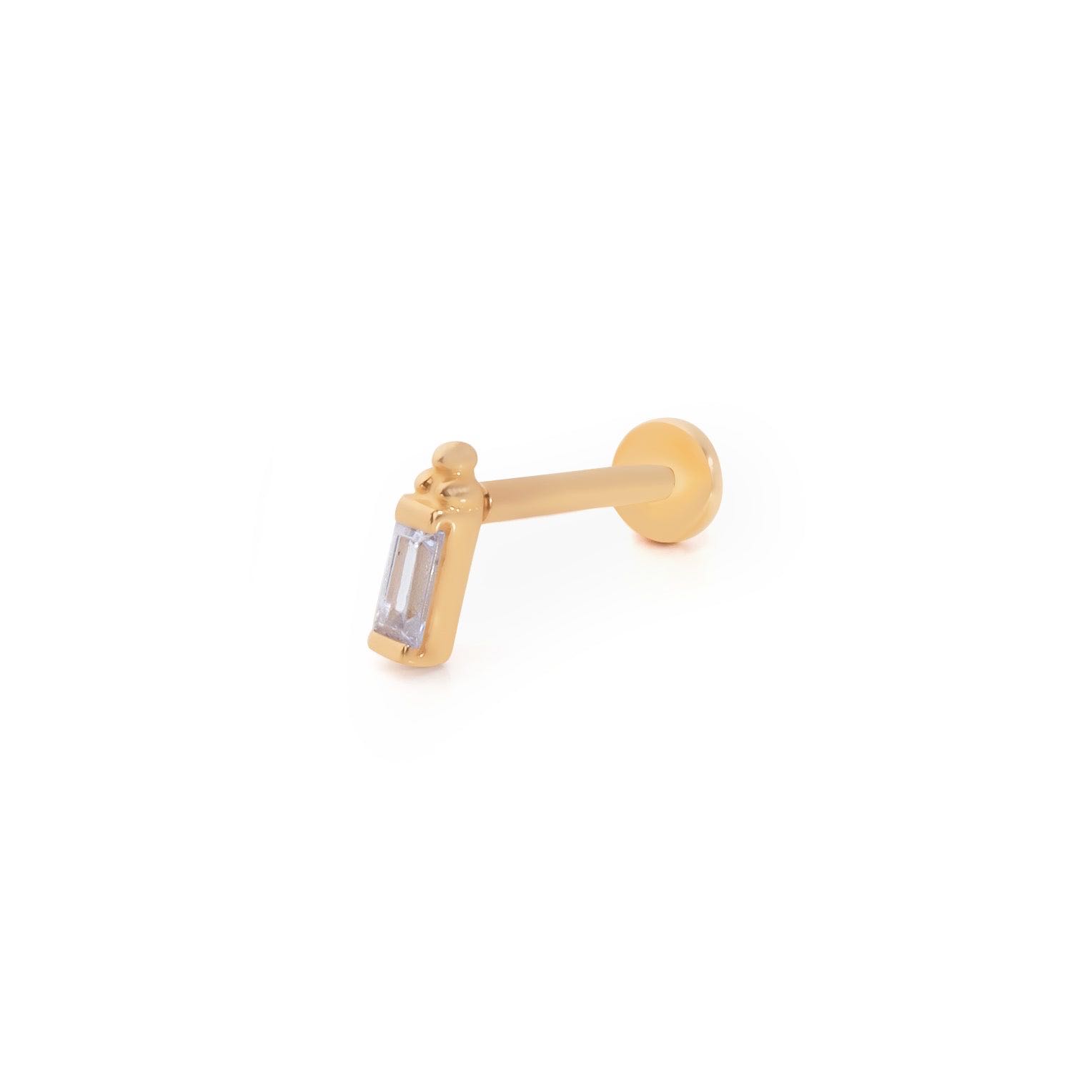 PIERCING EARRING - Baguette