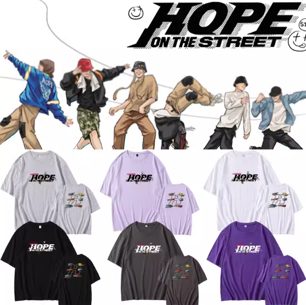 Pre-Order | เสื้อยืด BTS J-HOP : Hope On The Street