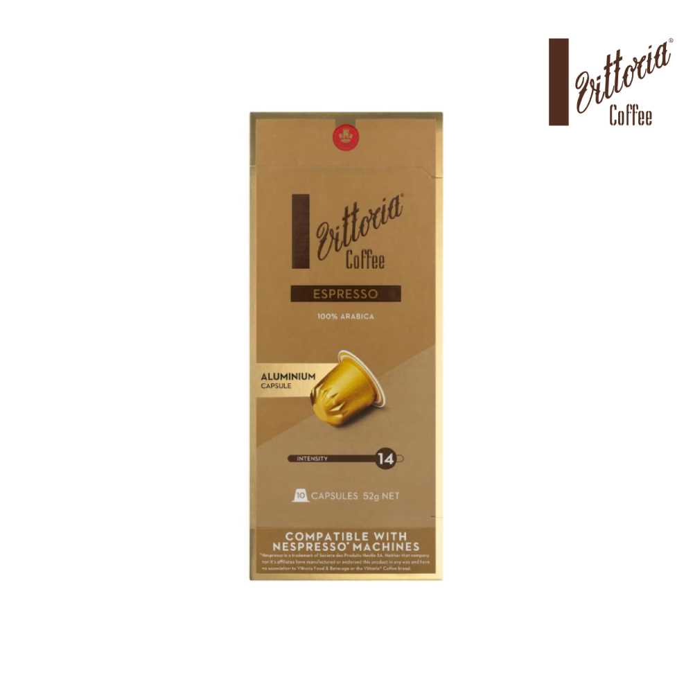 กาแฟแคปซูล Nespresso Vittoria Coffee Aluminium Capsules รส Espresso