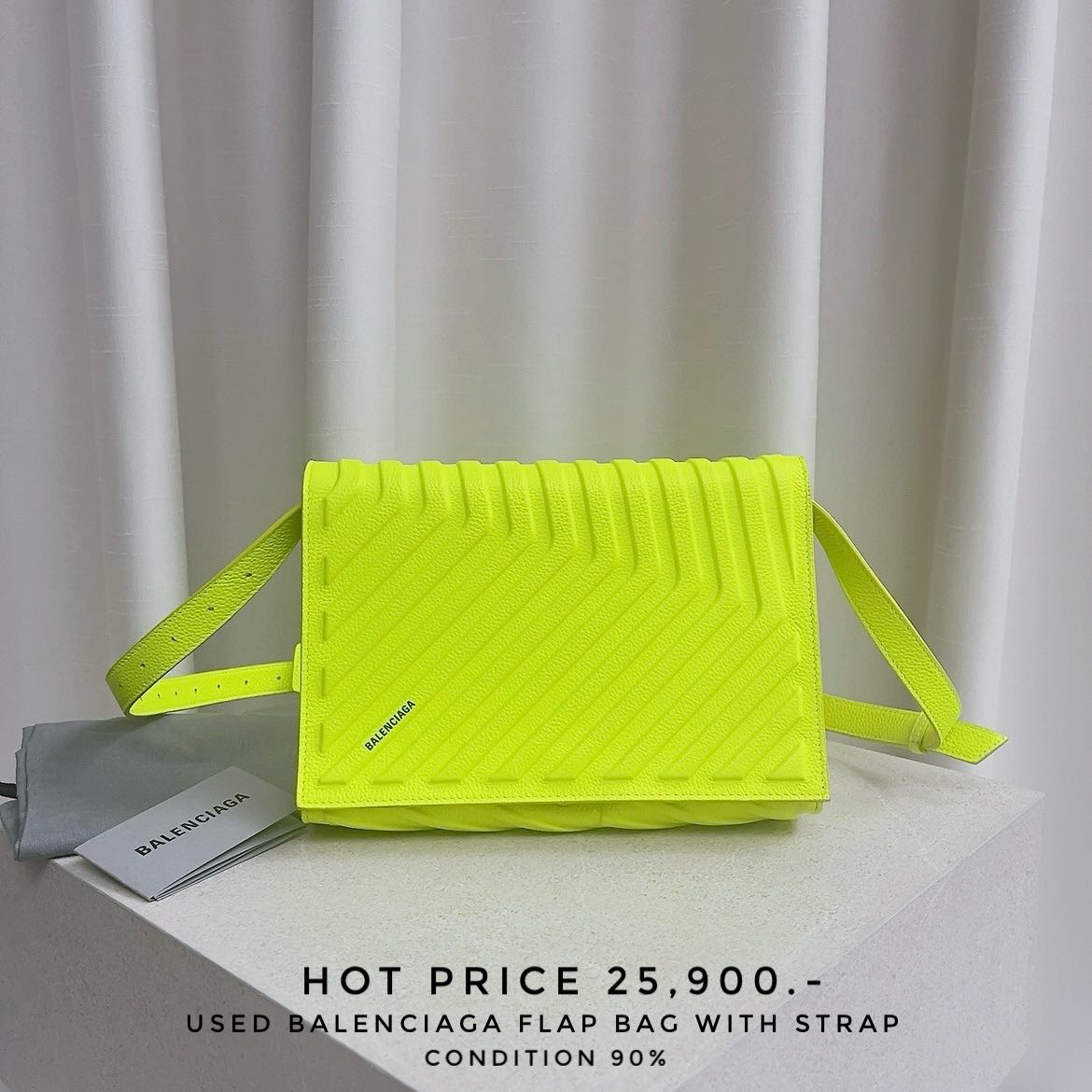USED Balenciaga flap bag with strap
