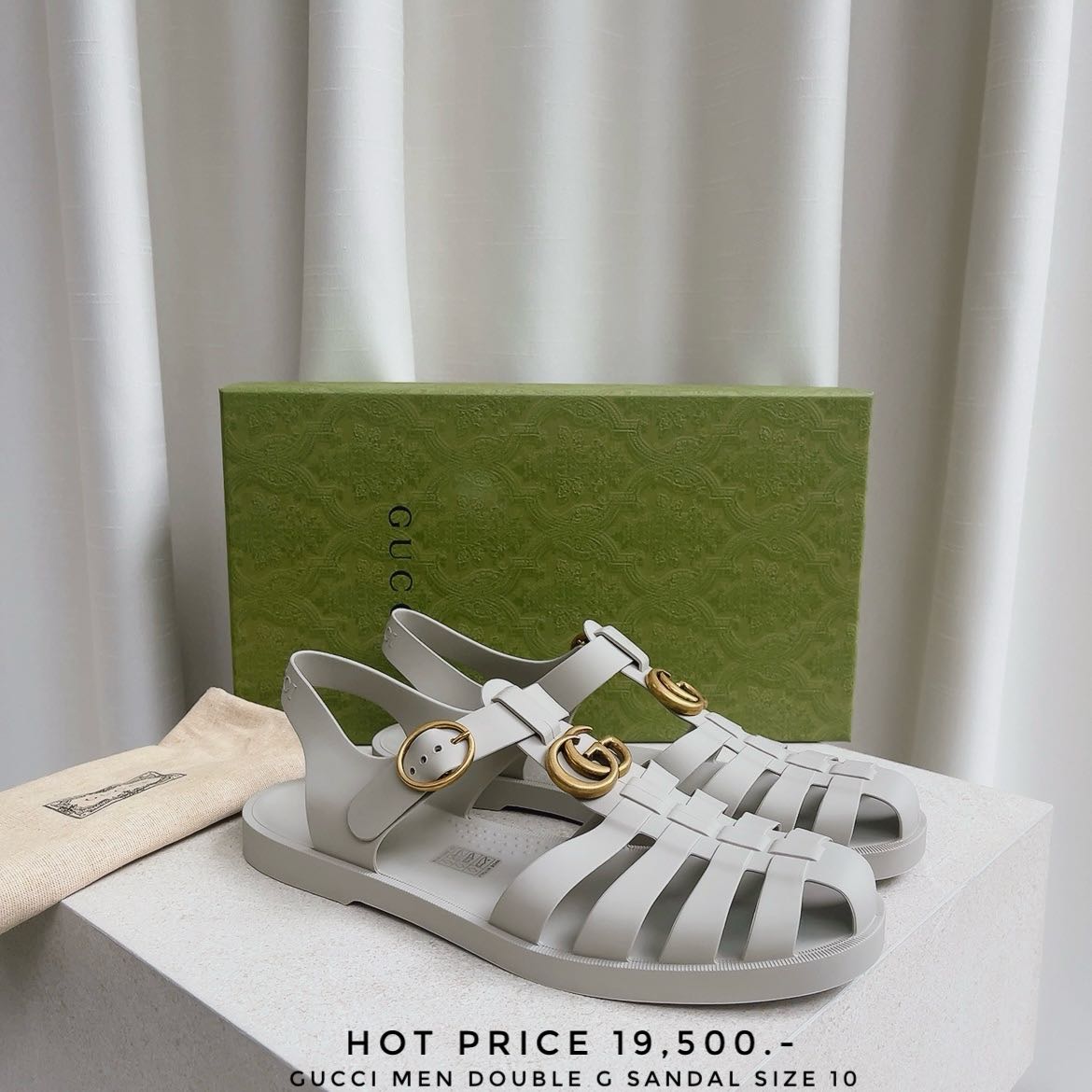 GUCCI men bouble sandal size 10