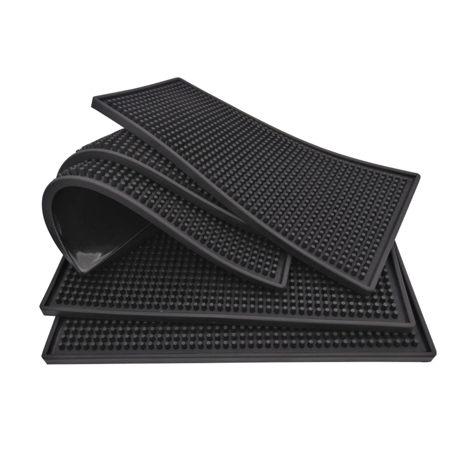พร้อมส่ง!! Bar Mat แผ่นยางกันลื่นเคาน์เตอร์บาร์ รองแก้วน้ำ (รุ่นหนาพิเศษ)