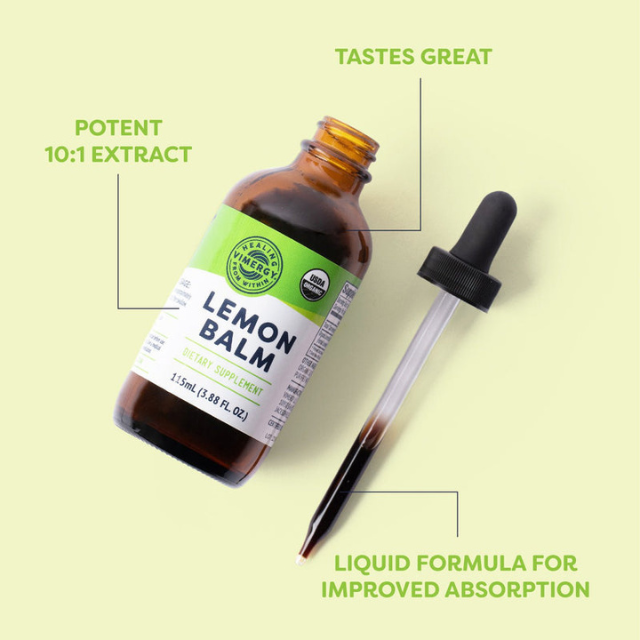 📌 Pre-Order สารสกัดเลมอนบาล์ม แบบขวดดรอป (Vimergy Lemon Balm 4:1) ขนาด 115 ml.