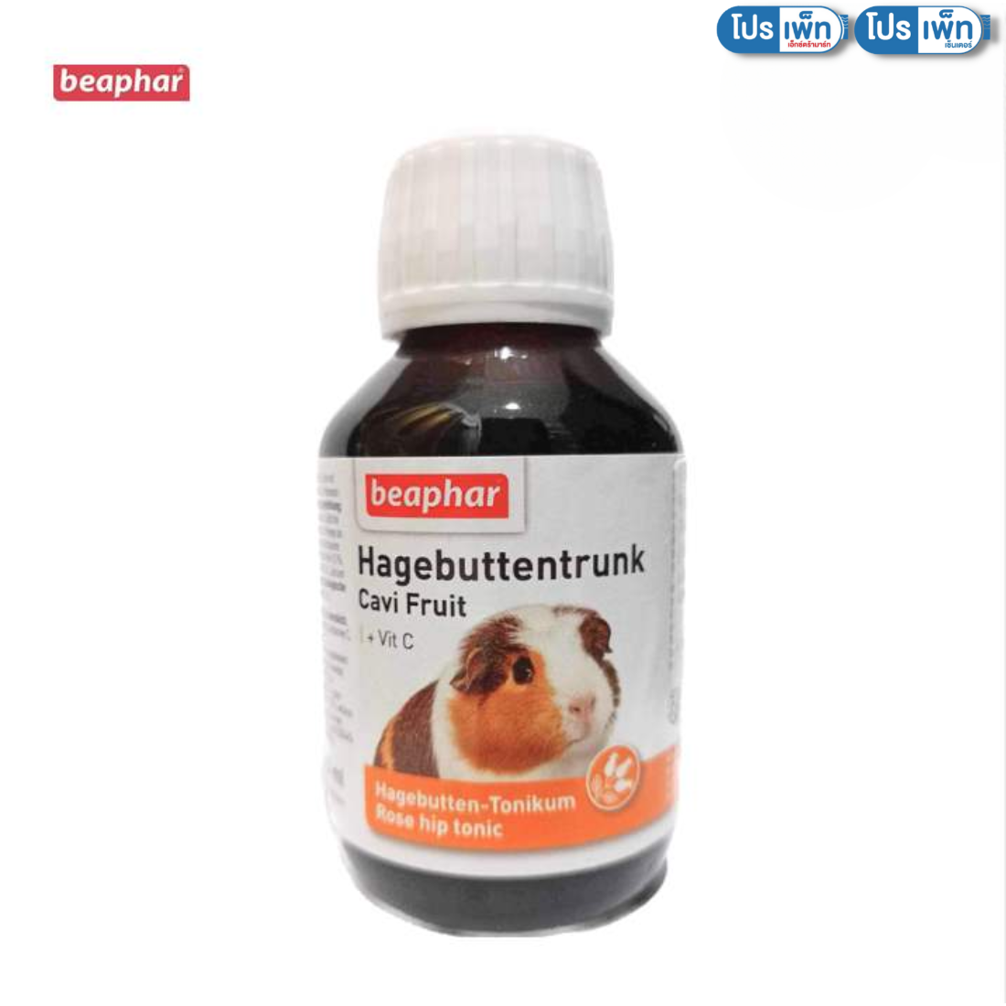 วิตามินซี วิตามินน้ำและเกลือแร่สัตว์ฟันแทะ  Beaphar Hagebuttentrunk Cavi Fruit 100 ml.