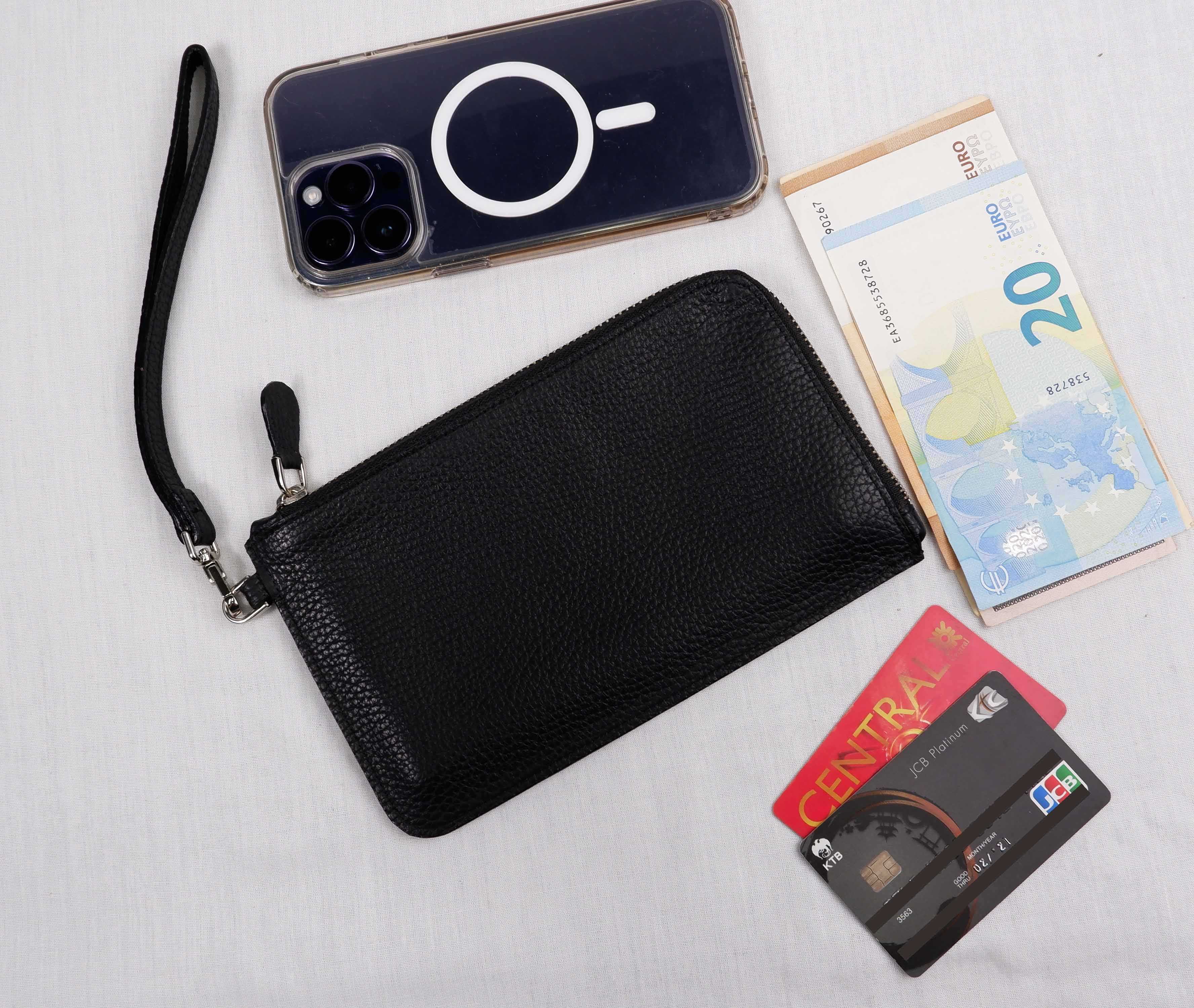 กระเป๋าใส่โทรศัพท์ กระเป๋าใส่โทรศัพท์แบบคล้องแขน กระเป๋าใส่โทรศัพท์หนังแท้ กระเป๋าใส่โทรศัพท์PARAGON