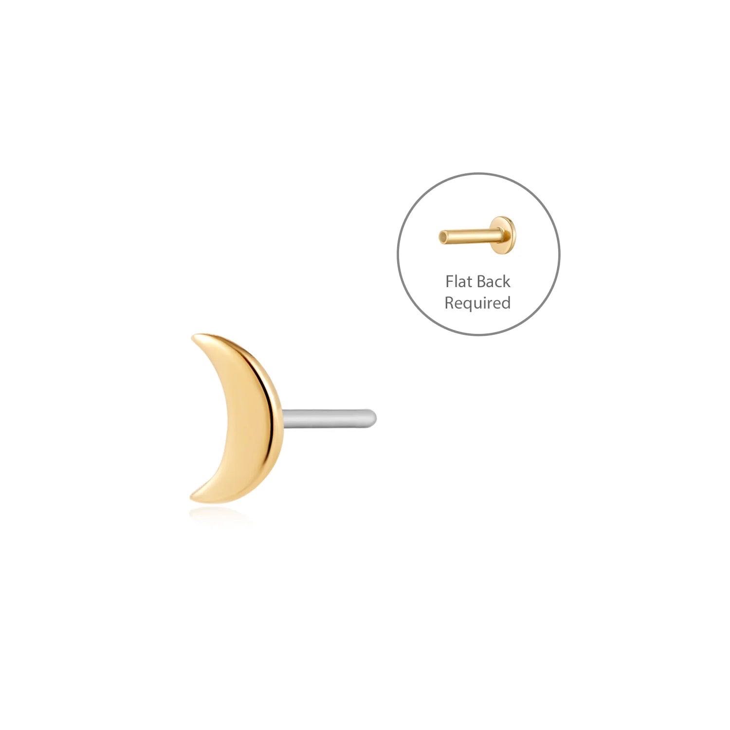 PIERCING EARRING - Crescent
