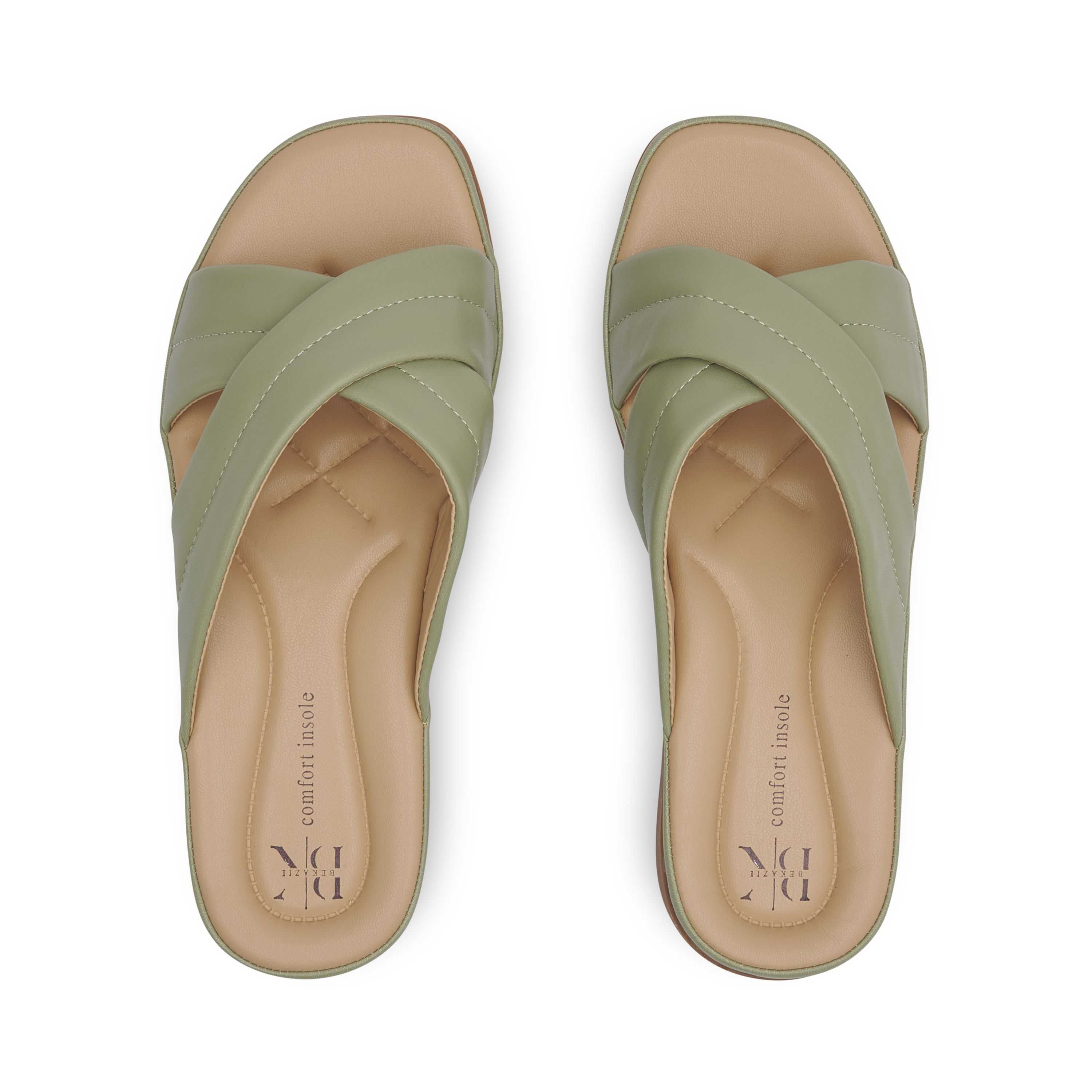 รองเท้าแตะสุขภาพ พื้นหนานุ่ม - April Crossover Slide Sandals