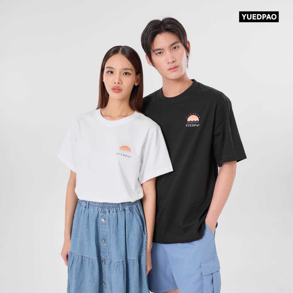 Yuedpao Good Vibes Collection เสื้อยืดเปล่า โอเวอร์ไซส์ Set Sunset