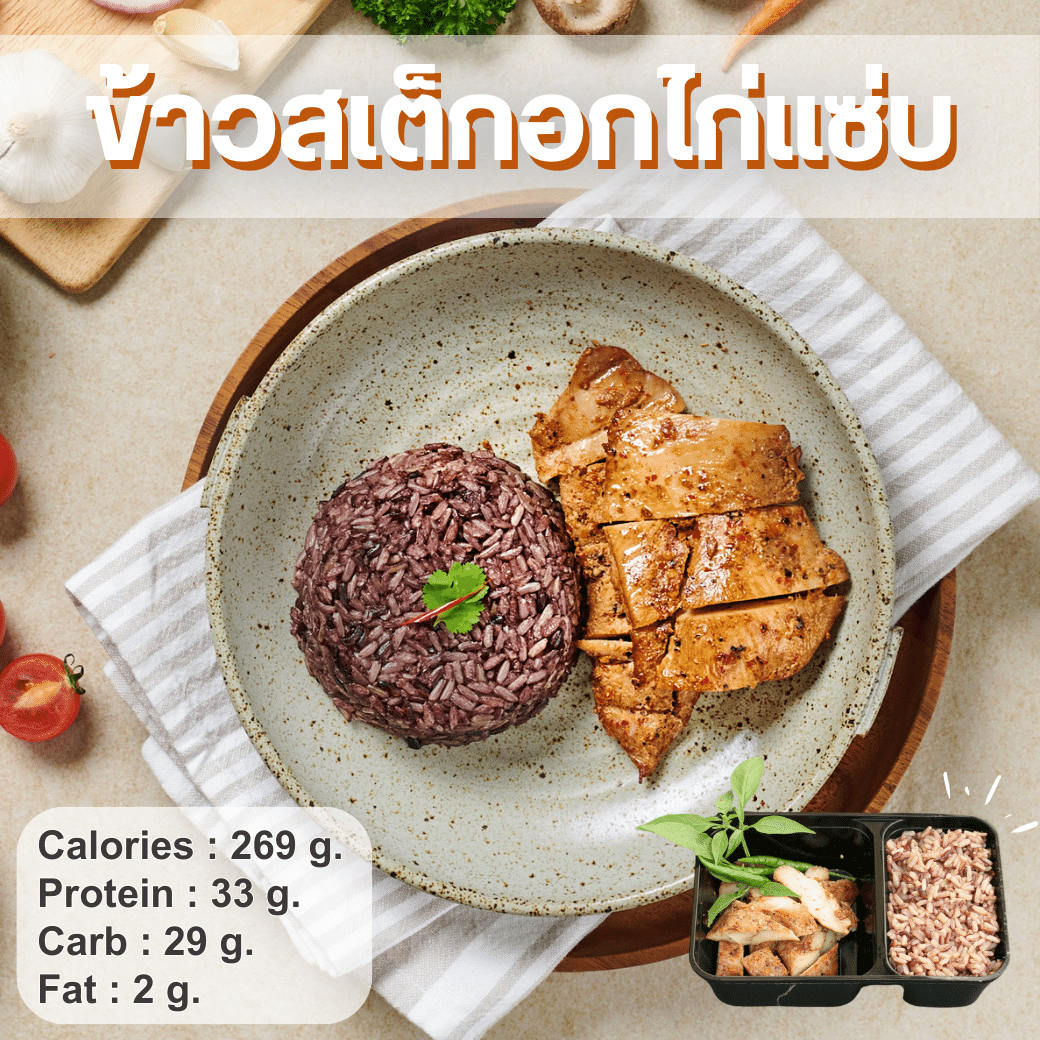 R12 ข้าวสเต็กอกไก่แซ่บ