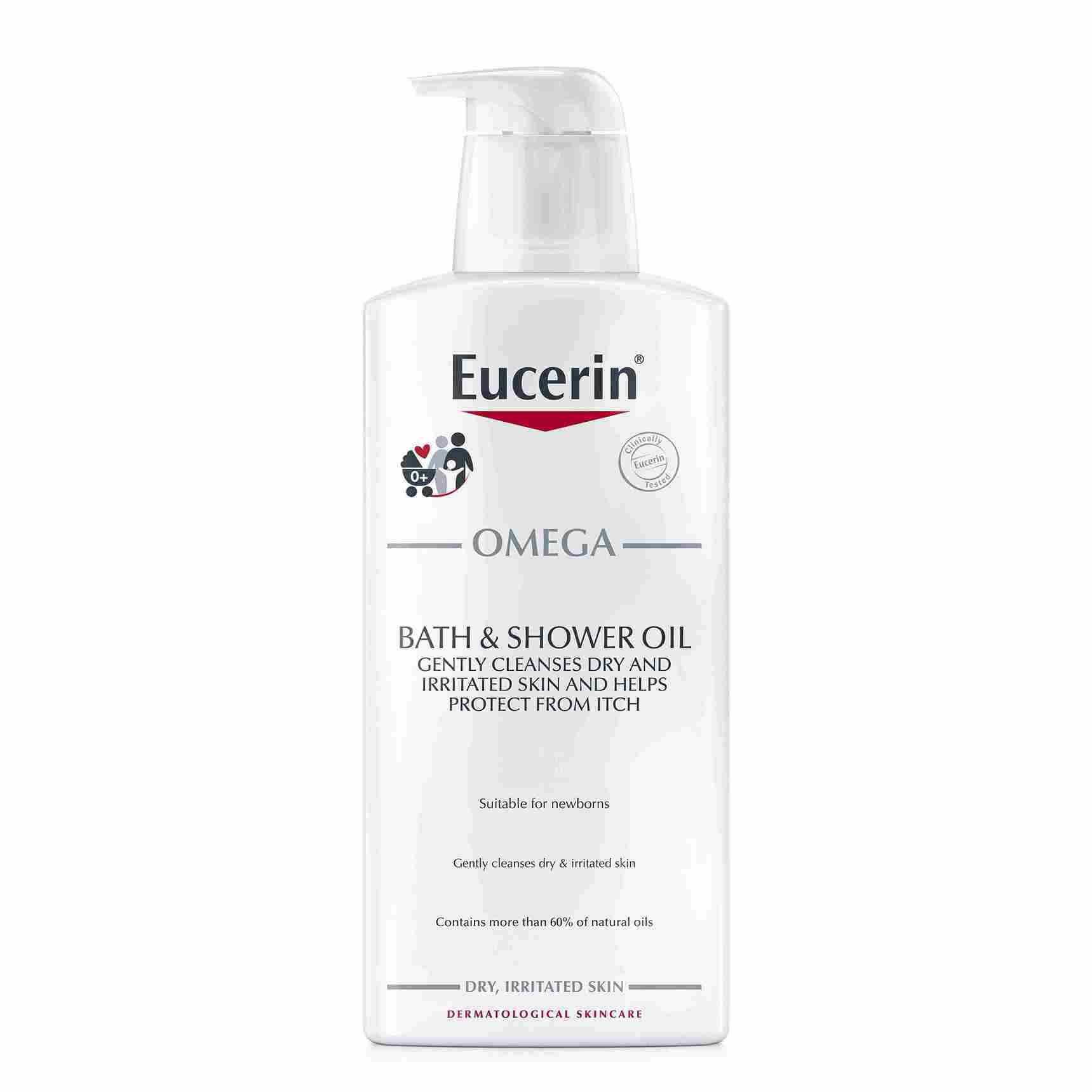 Eucerin OMEGA BATH AND SHOWER OIL 400 ML ยูเซอริน โอเมก้า บาธ แอนด์ ชาวเวอร์ ออยล์ 400 มล.
