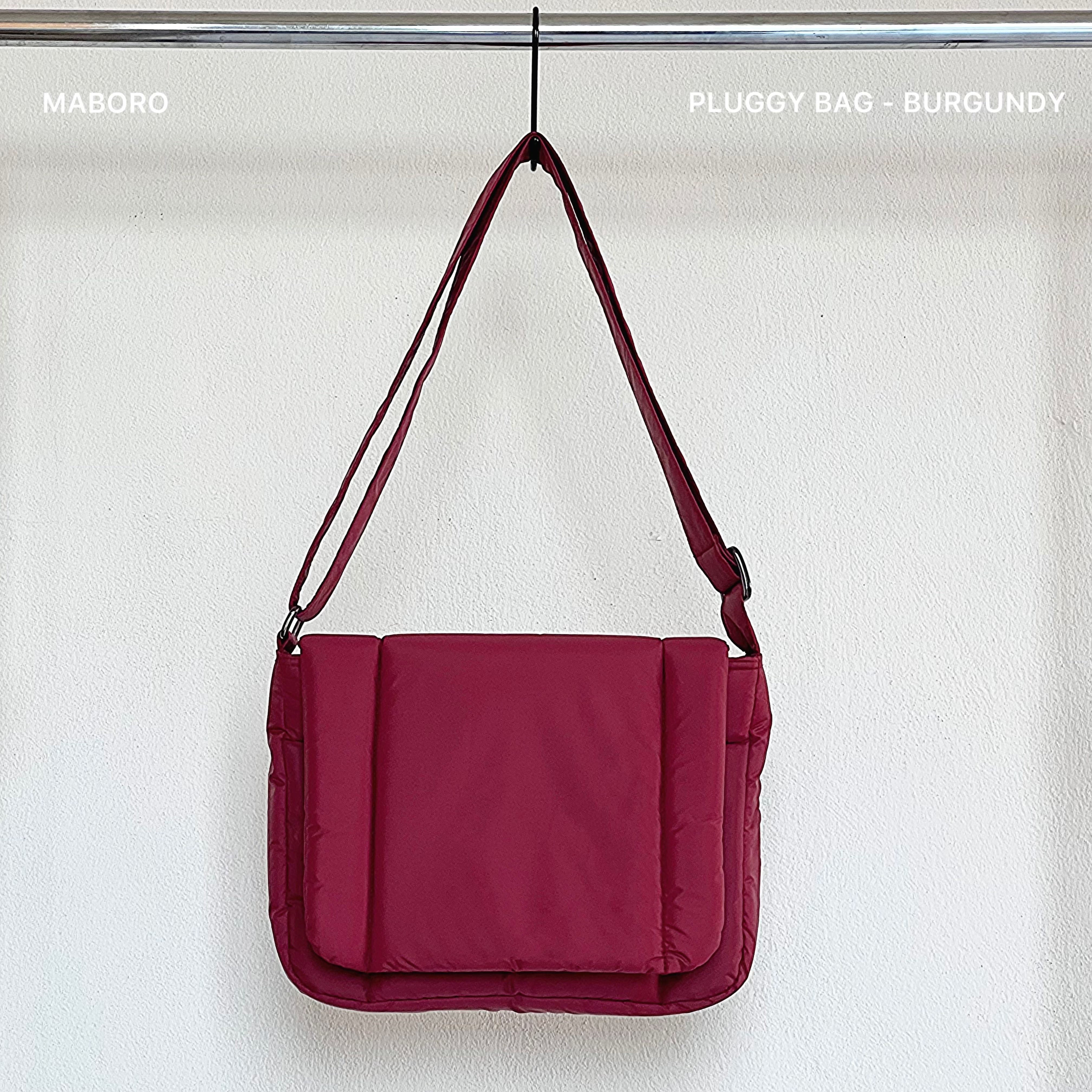 (PRE-ORDER) BURGUNDY - PLUGGY BAG