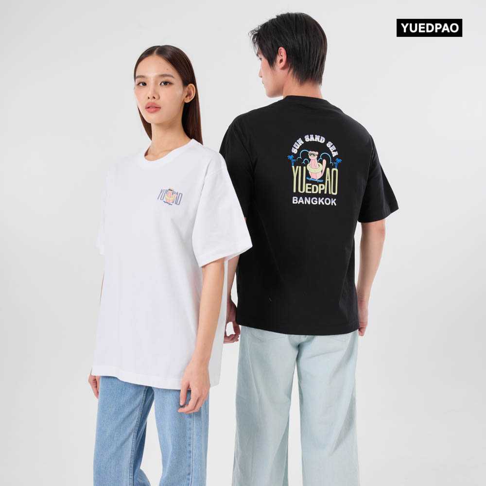 Yuedpao Good Vibes Collection เสื้อยืดเปล่า โอเวอร์ไซส์ Set Summer Weasel