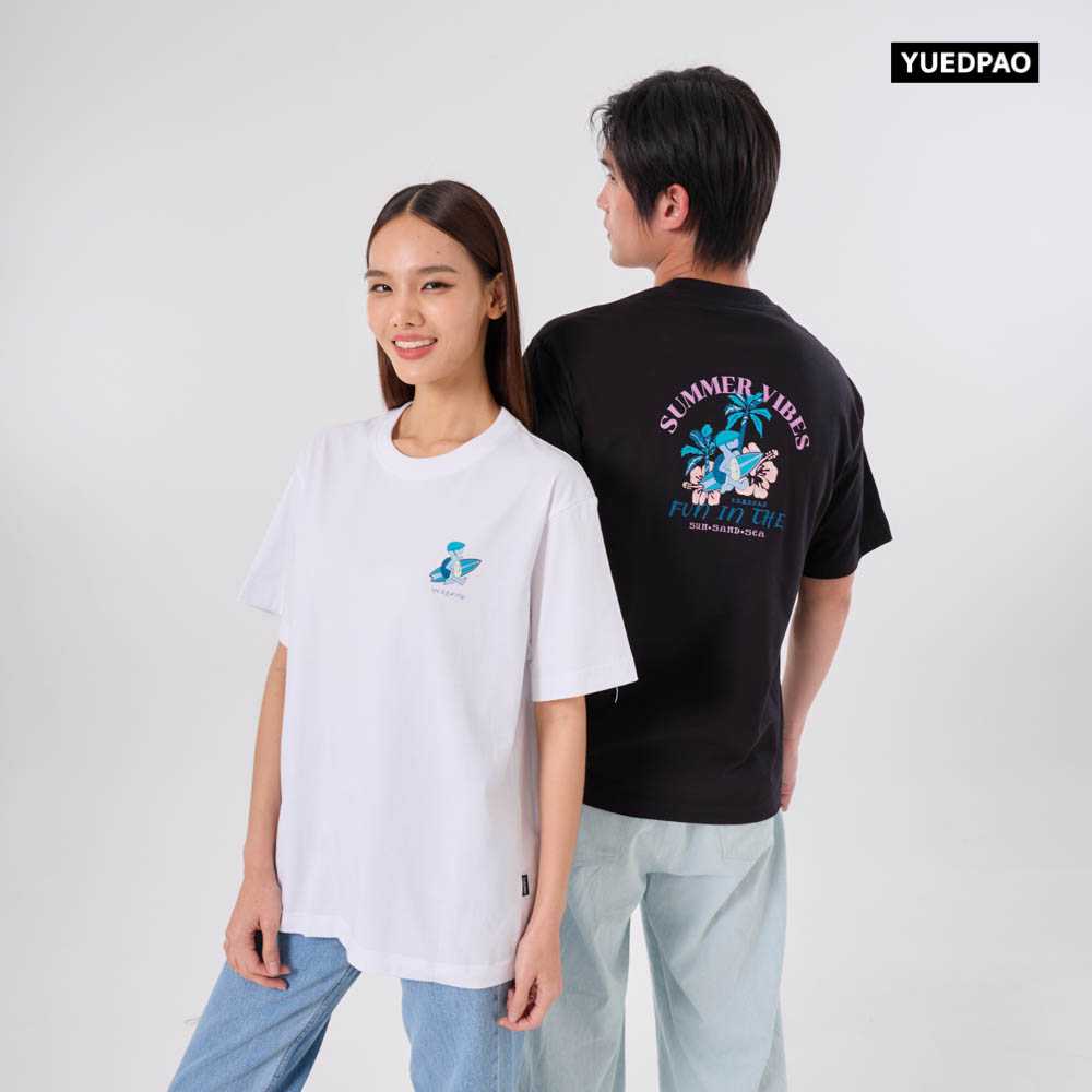Yuedpao Good Vibes Collection เสื้อยืดเปล่า โอเวอร์ไซส์ Set Summer Turtlel