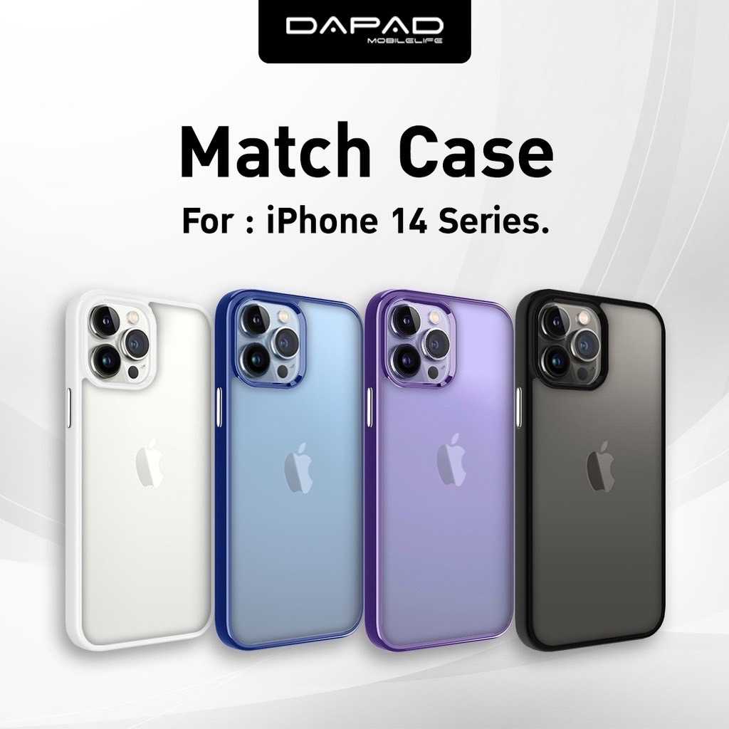 Match case for iPhone  เคสใสกันกระแทกขอบสี