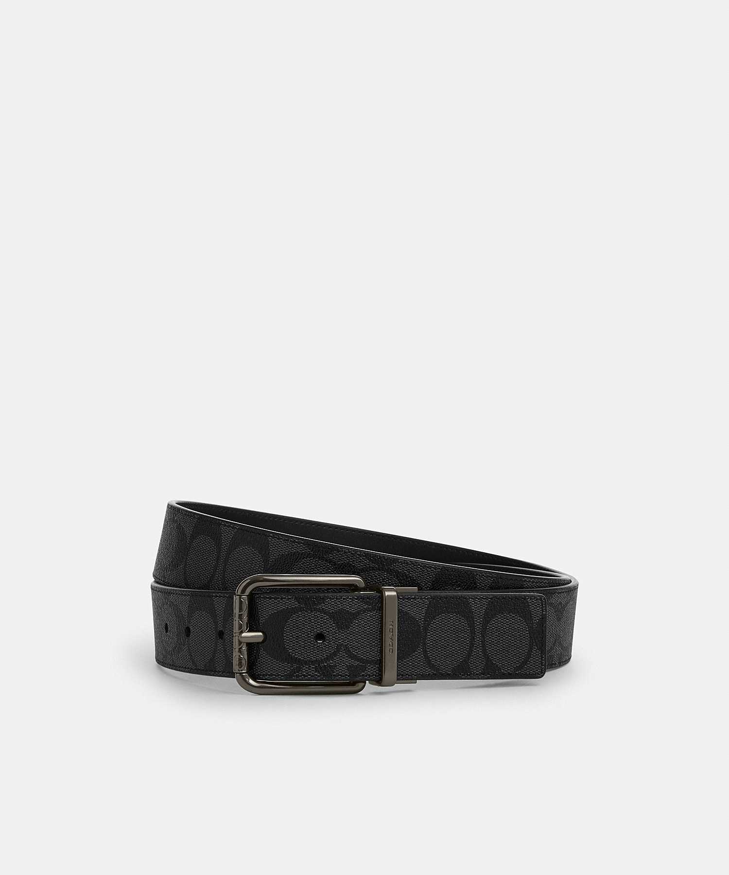 COACH ROLLER BUCKLE CUT-TO-SIZE REVERSIBLE BELT, 38MM CQ066 QBMI5