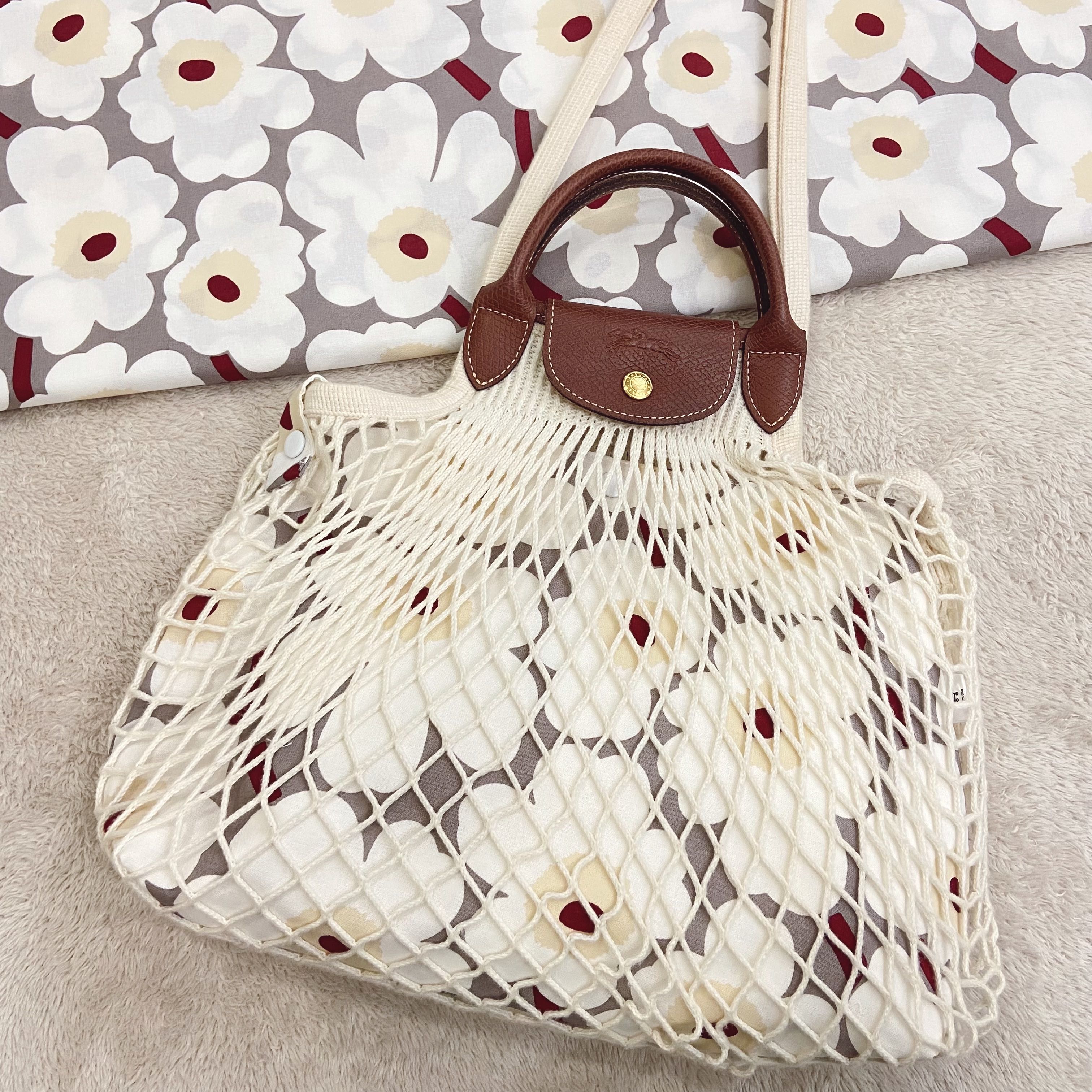 Bag in Bag กระเป๋าไส้ในไซส์ S ผ้าMarimekkoแท้ สี 📌 Pre-order 7-10วัน