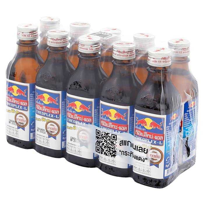 กระทิงแดง ทีโอเปล็กซ์ เครื่องดื่มบำรุงกำลัง 100 มล. x10ขวด 8850228000168