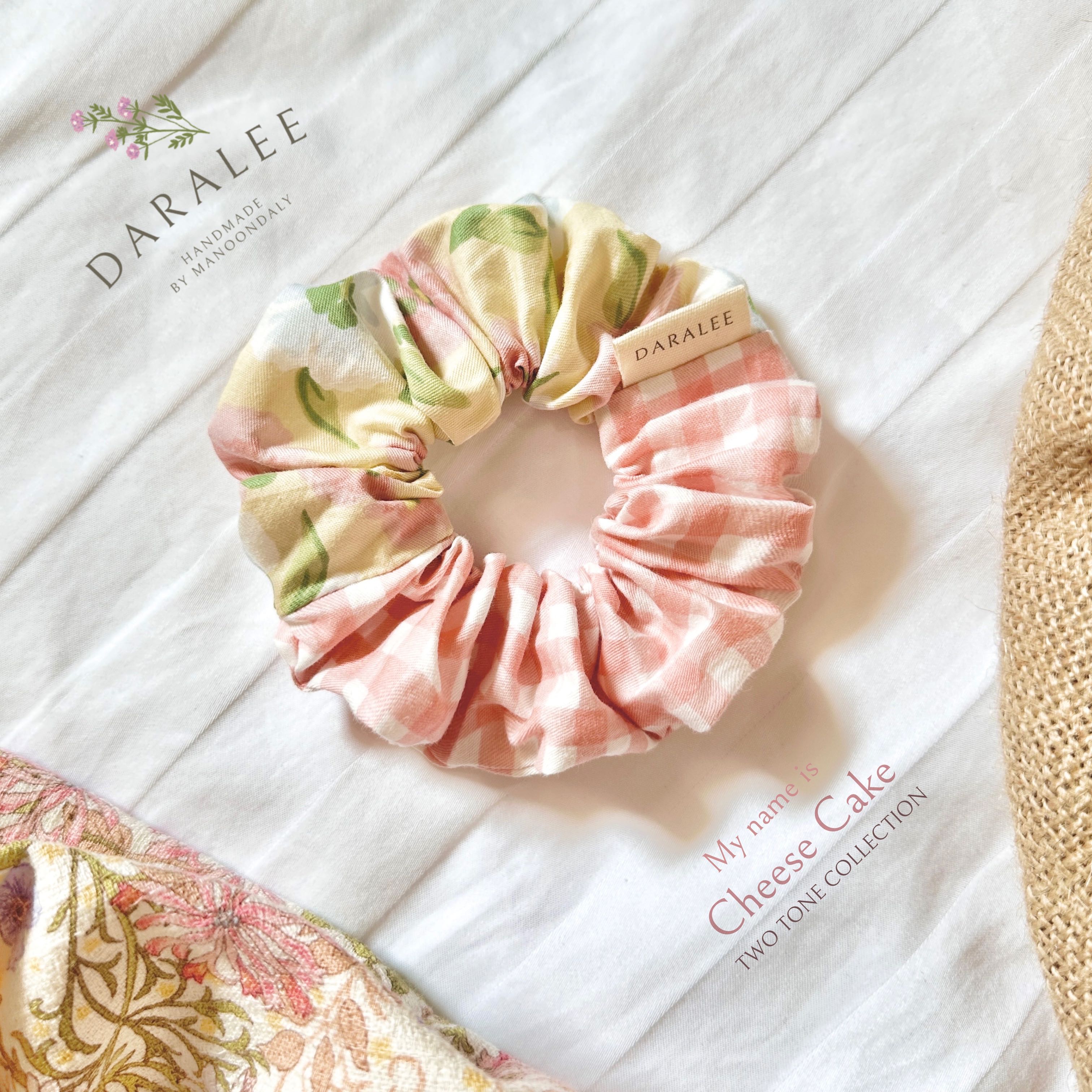 Two Tone Scrunchie | Cheese Cake Collection
