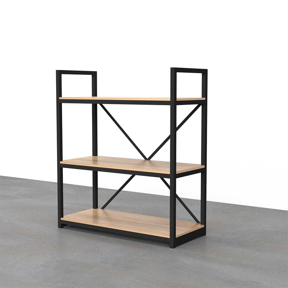 MONSTER STEEL ชั้นวางของ สไตล์ลอฟท์ รุ่น SWN001 ขนาด 80x30x71 cm.