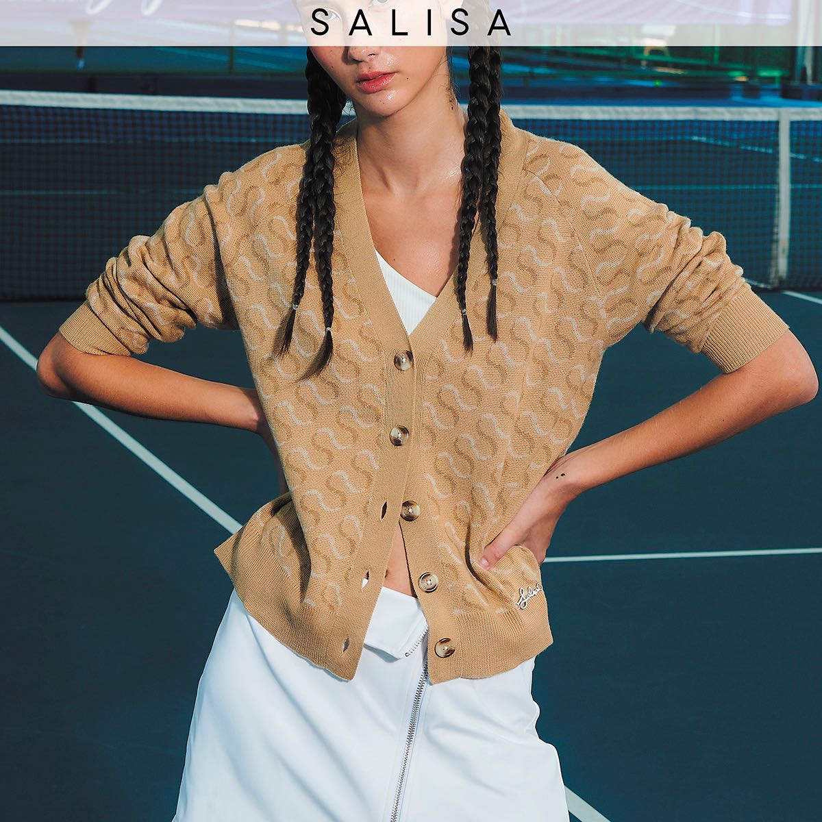 CARDIGAN SS24 Beige Light Wool (Imported Italian Yarn)