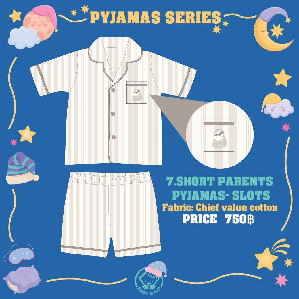 SLOTS SHORT PARENT PAJAMAS