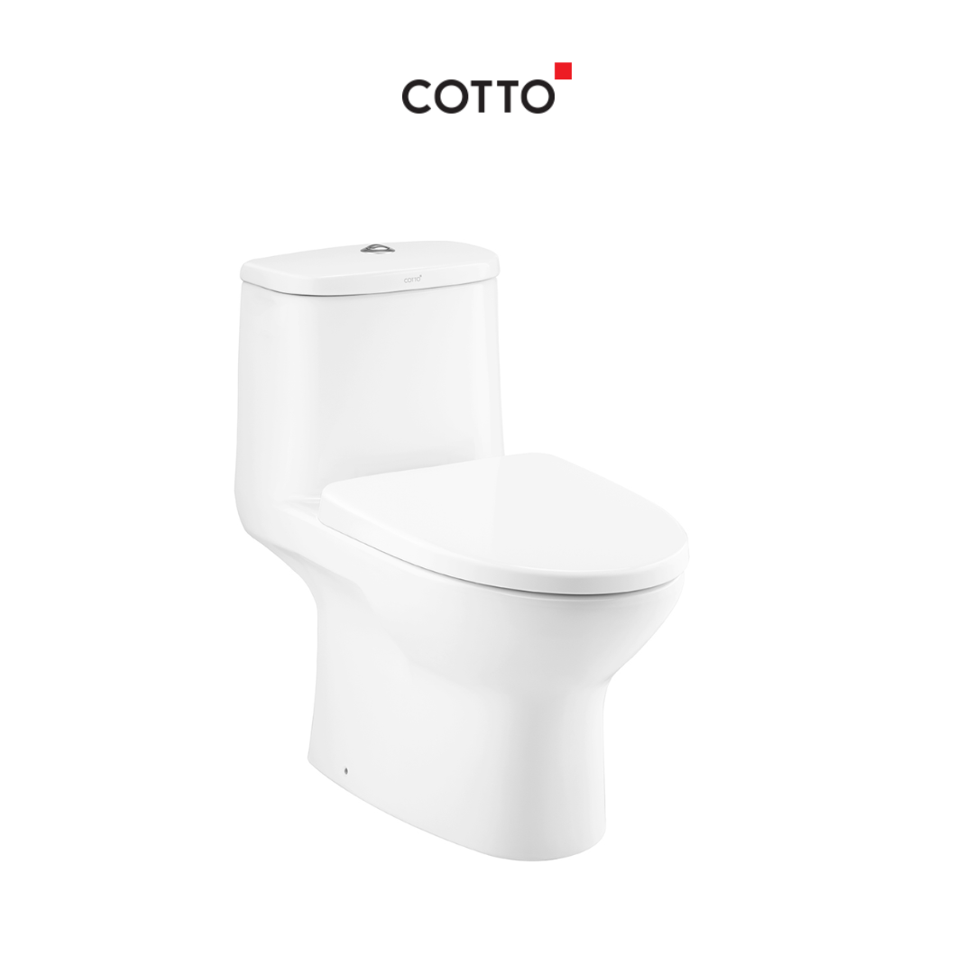 COTTO C1053 MICC + C91252 สุขภัณฑ์ชิ้นเดียว รุ่น มิค (คอตโต้)